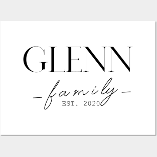 Glenn Family EST. 2020, Surname, Glenn Posters and Art